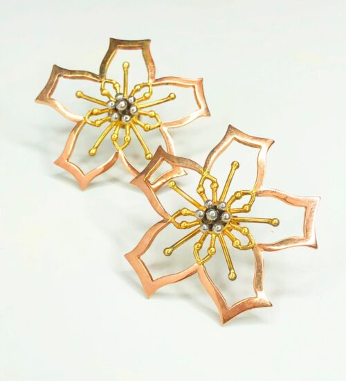 Flower Skeleton Earrings