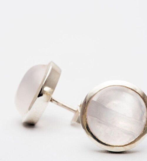 Moonstone Round Studs