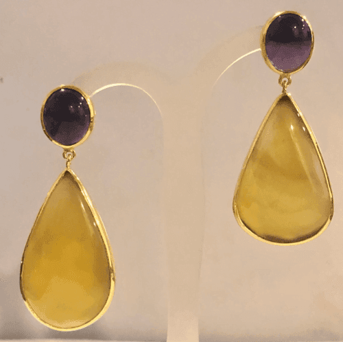 Amethyst & Yellow onyx