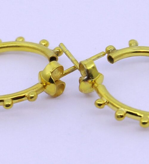 The Dot Wheel Hoop Earring