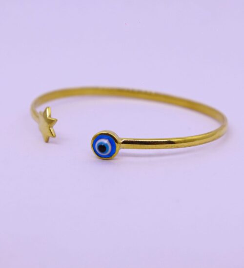 Evil eye cuff bracelet (Star)