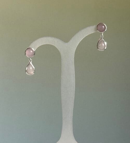 Rose Quartz Double Drop