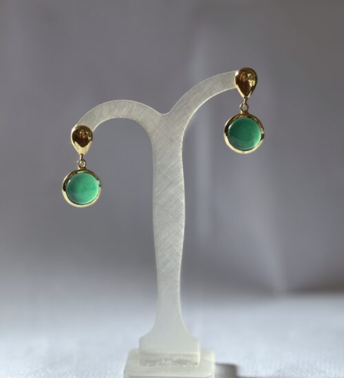 Stud Drop - Green Onyx