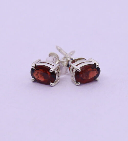 Garnet Small Stud Earring