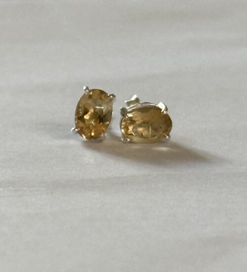Citrine Big Studs