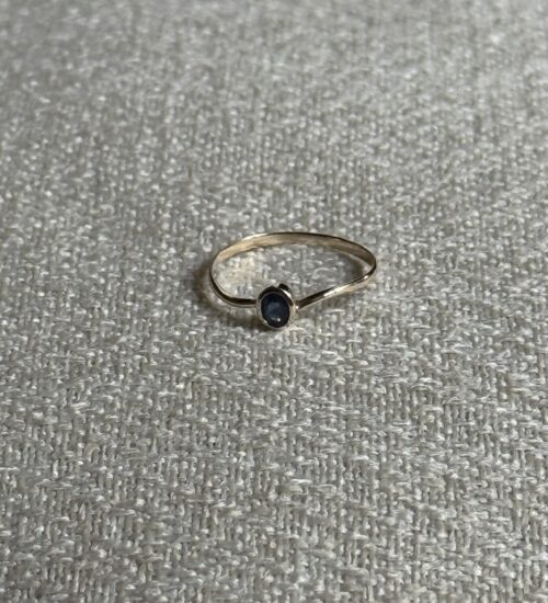 Blue Sapphire 9K Gold Ring