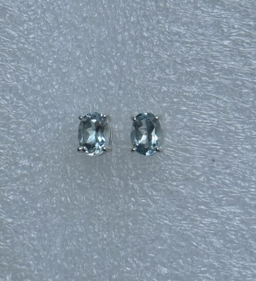 Blue topaz Stud Earring