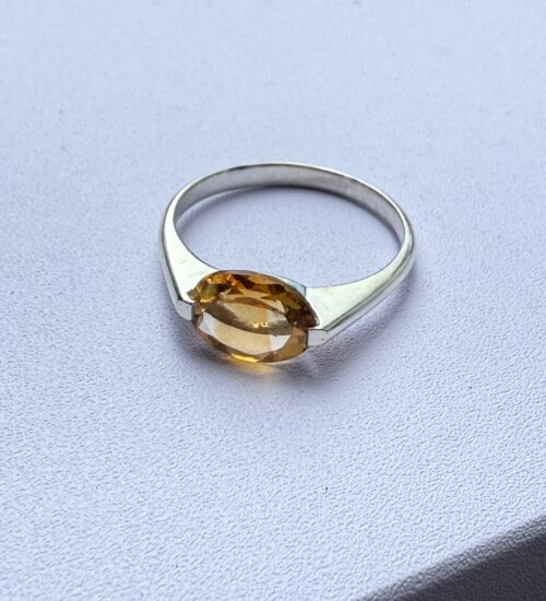 Citrine Horizontal Ring