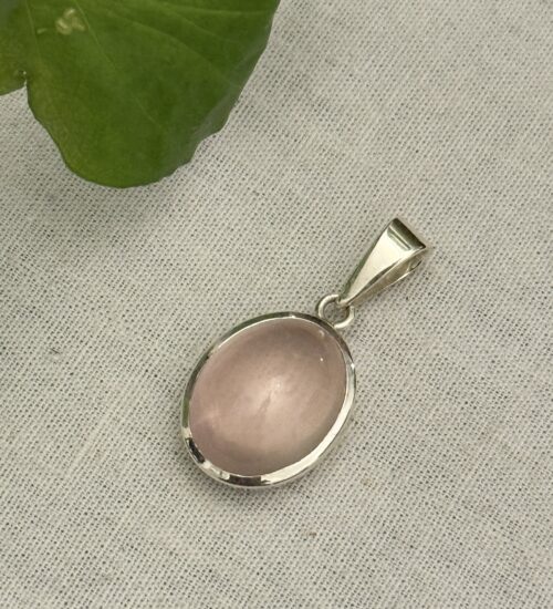 Rose Quartz Oval Pendant