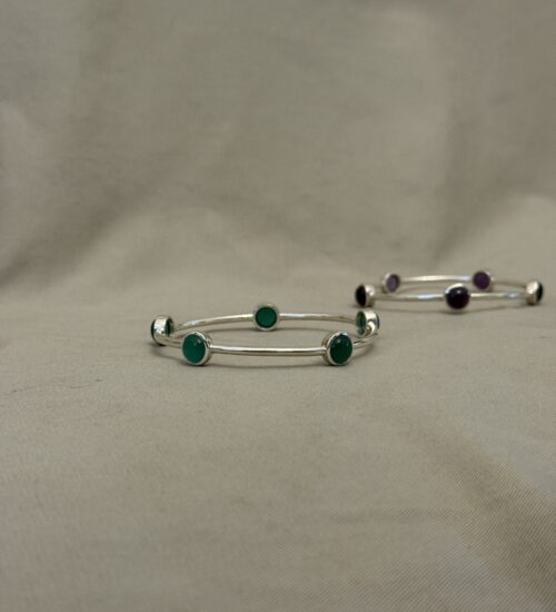 Green Onyx full round bangle