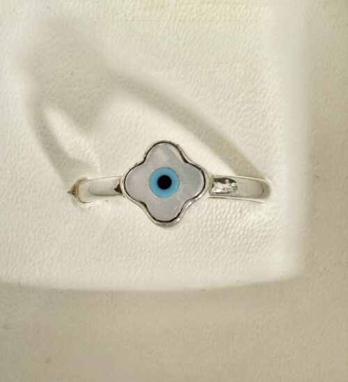Evil Eye (Clover) Ring