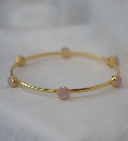 Rose Quartz Full Round Bangle