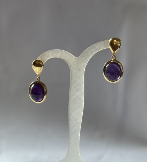 Stud drop - Amethyst