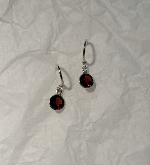 Garnet Fish Hook (Round)